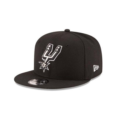 San Antonio Spurs Gorra | New Era NBA Basic 9fifty Snapback Cap Mexico - Negros